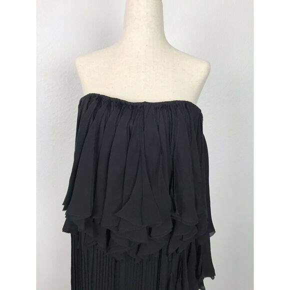 Max Azria Pleated Ruffled Strapless Dress - Picture 2 of 10